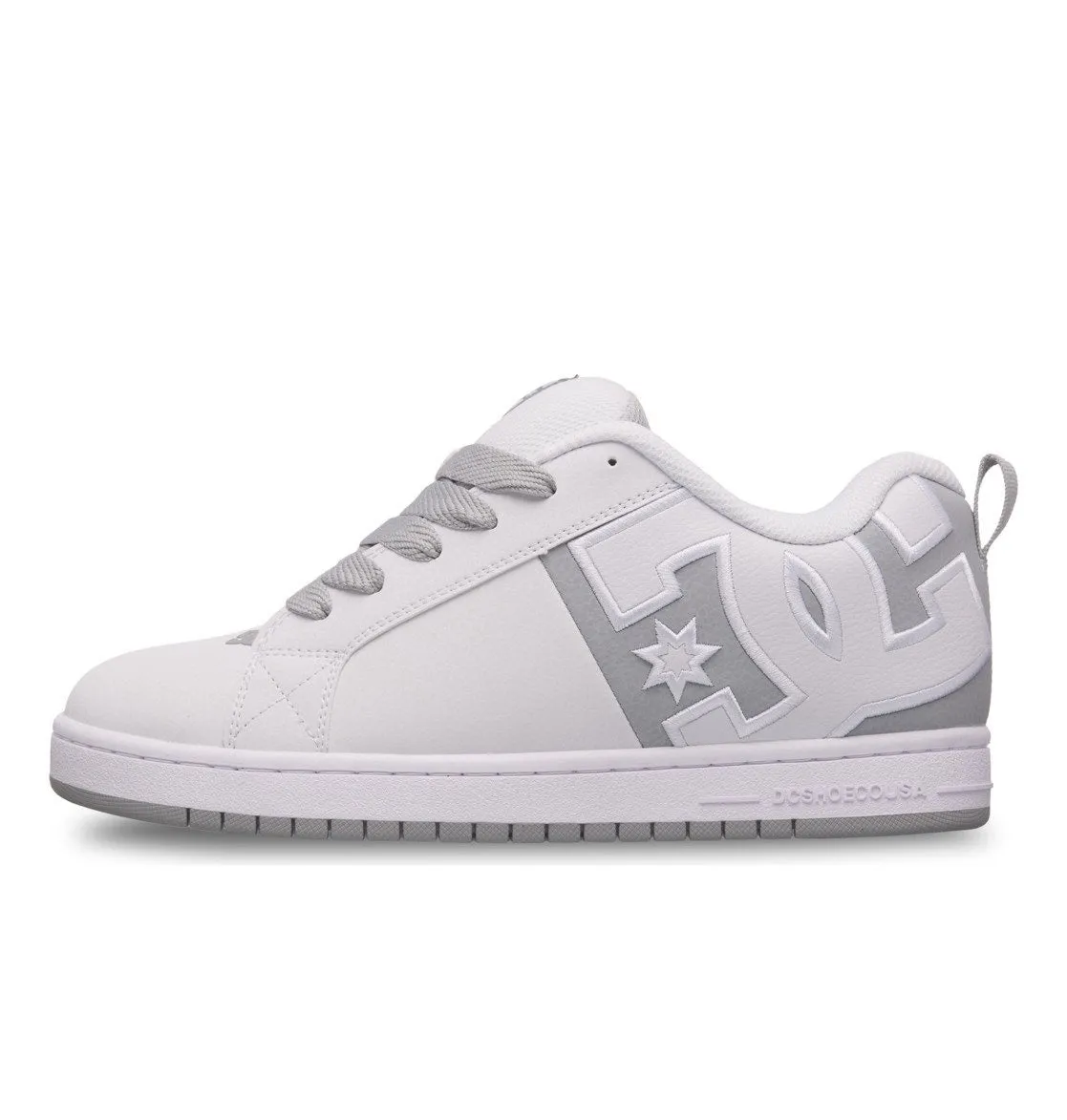 DC SHOES COURT GRAFFIK WHITE GREY TRAINERS