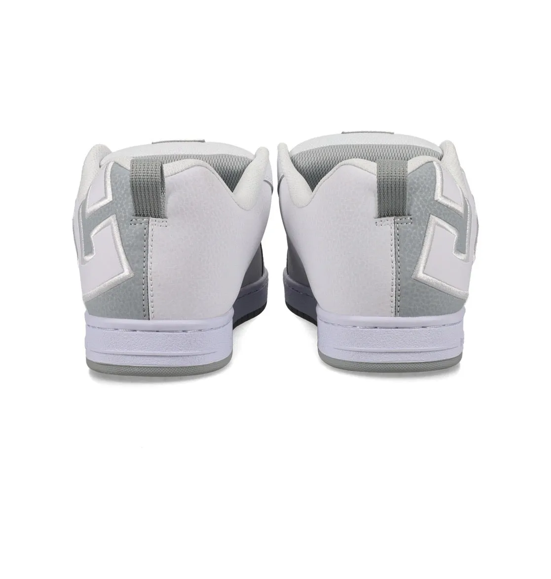 DC SHOES COURT GRAFFIK WHITE GREY TRAINERS