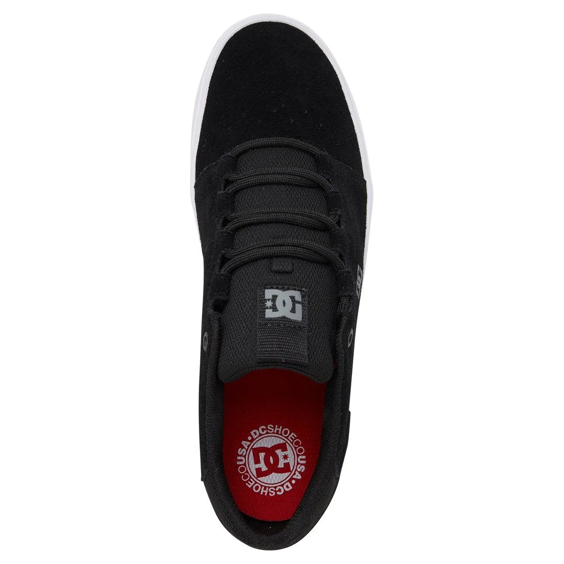 DC SHOES HYDE S BLACK & WHITE SKATE TRAINERS