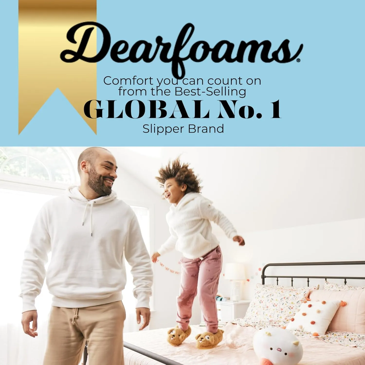 Dearfoams Toddler & Kids' Cute Shark, Cow, Unicorn, Dog, Dinosaur and Animal Critter Slippers
