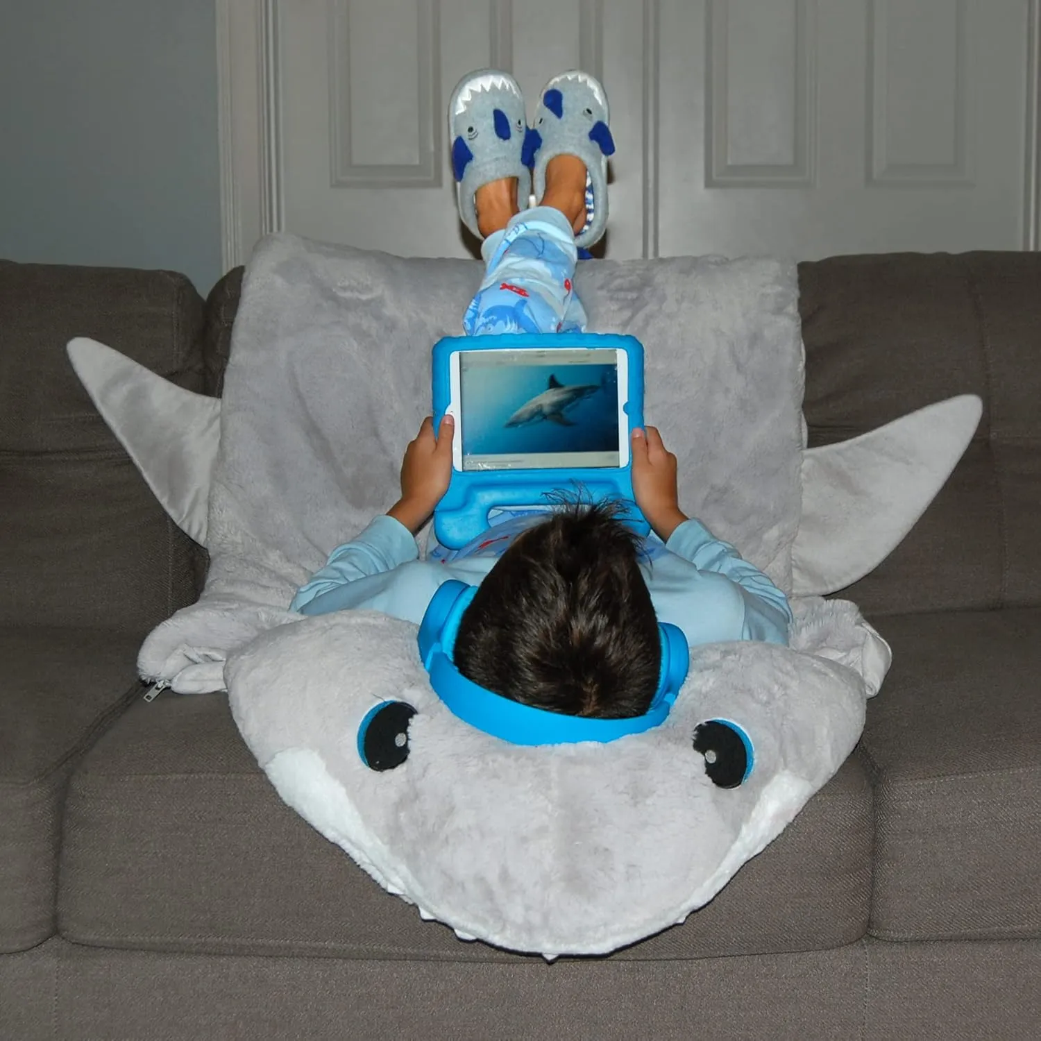 Dearfoams Toddler & Kids' Cute Shark, Cow, Unicorn, Dog, Dinosaur and Animal Critter Slippers