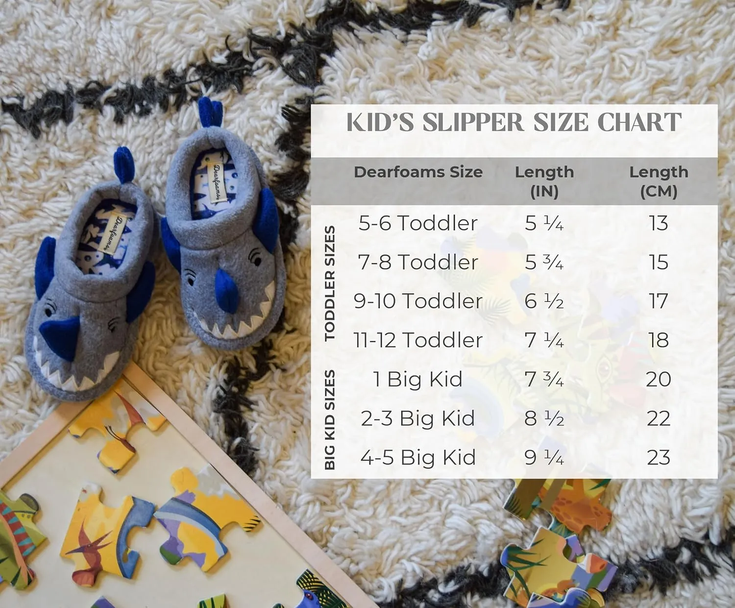 Dearfoams Toddler & Kids' Cute Shark, Cow, Unicorn, Dog, Dinosaur and Animal Critter Slippers
