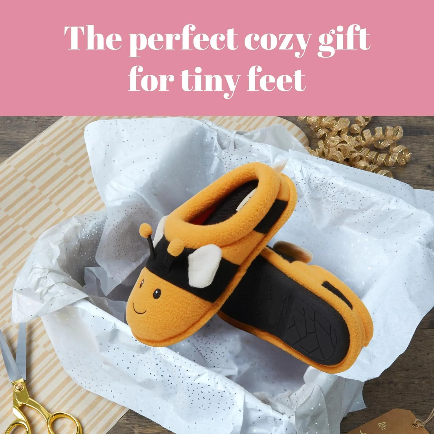 Dearfoams Toddler & Kids' Cute Shark, Cow, Unicorn, Dog, Dinosaur and Animal Critter Slippers