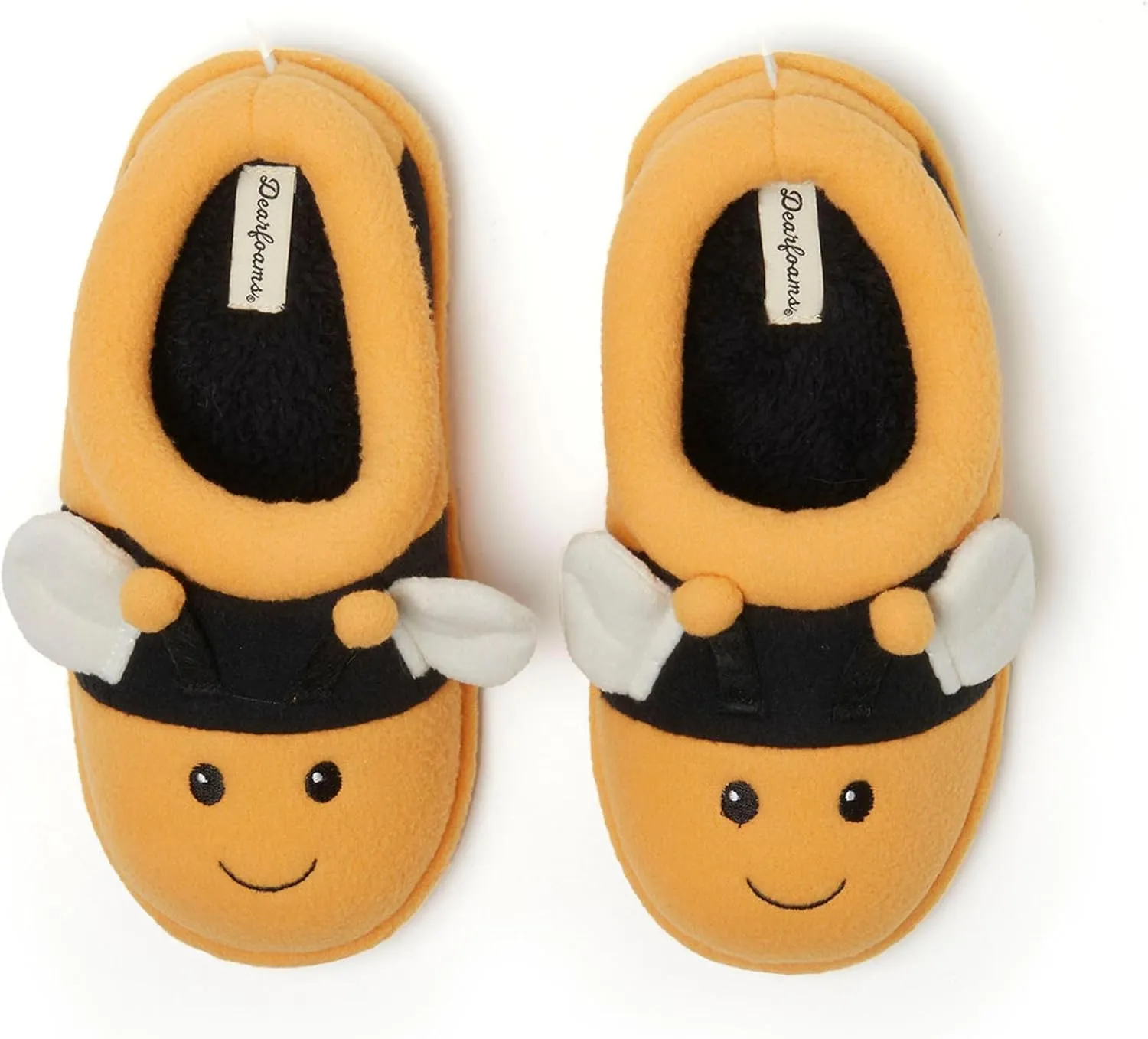 Dearfoams Toddler & Kids' Cute Shark, Cow, Unicorn, Dog, Dinosaur and Animal Critter Slippers