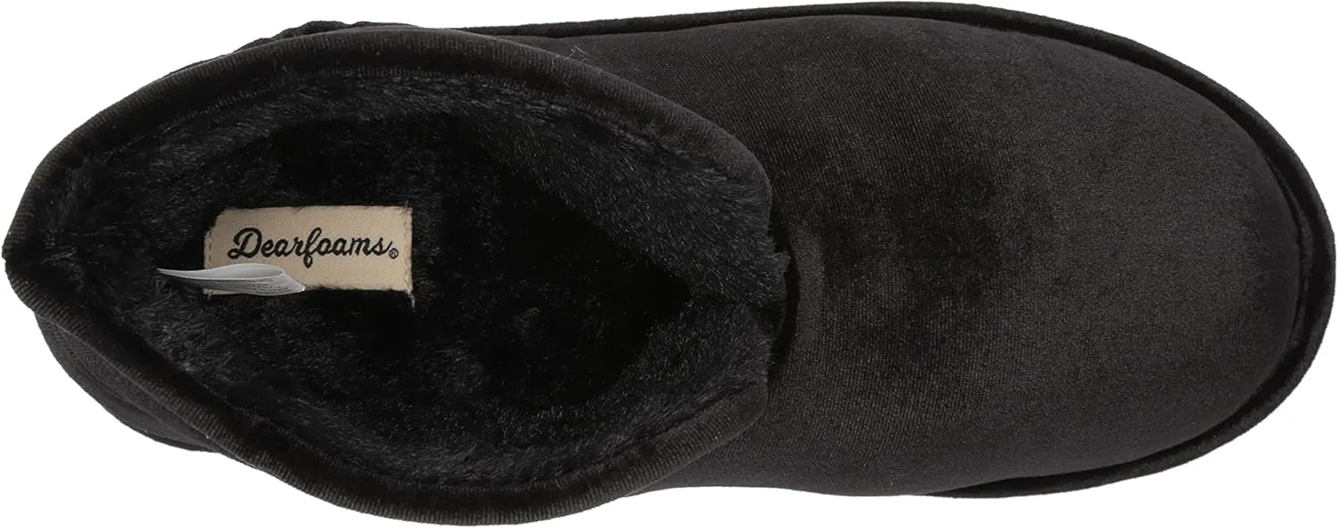 Dearfoams Women's Sara Velour Bootie