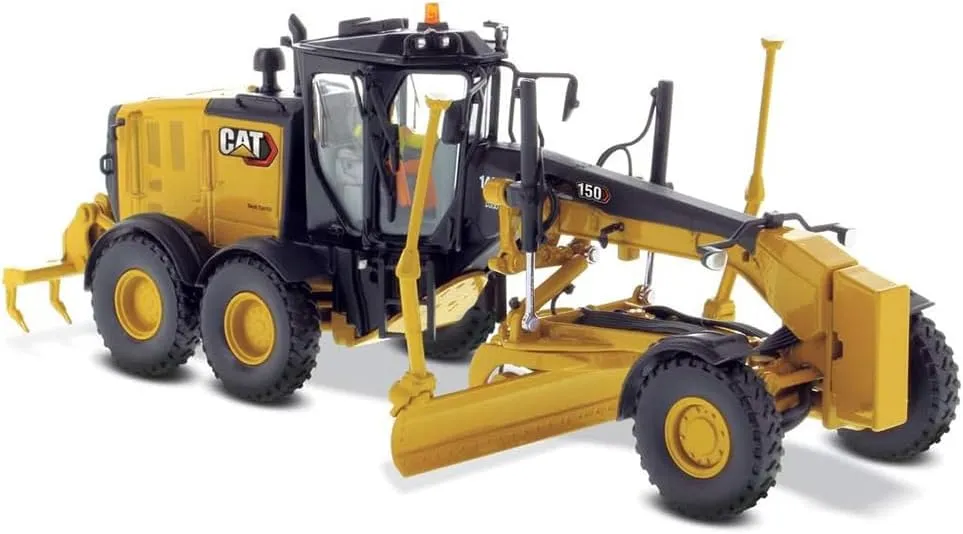 Diecast Masters 1:50 Scale Caterpillar 150 Motor Grader | High Line Series Cat Trucks & Construction Equipment Model 85667