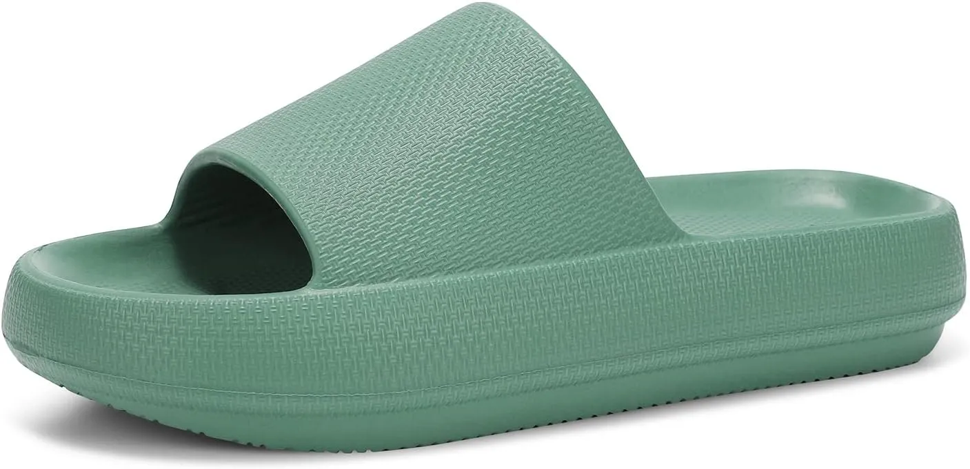 Dirk Slides for Women and Men Sandals Pillow Slippers Shower shoes Cushioned Cloud Slides