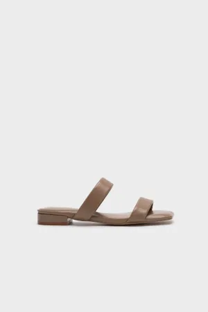 DOUBLE STRAP CLOUDFOAM INSOLE LOW HEEL SLIDE