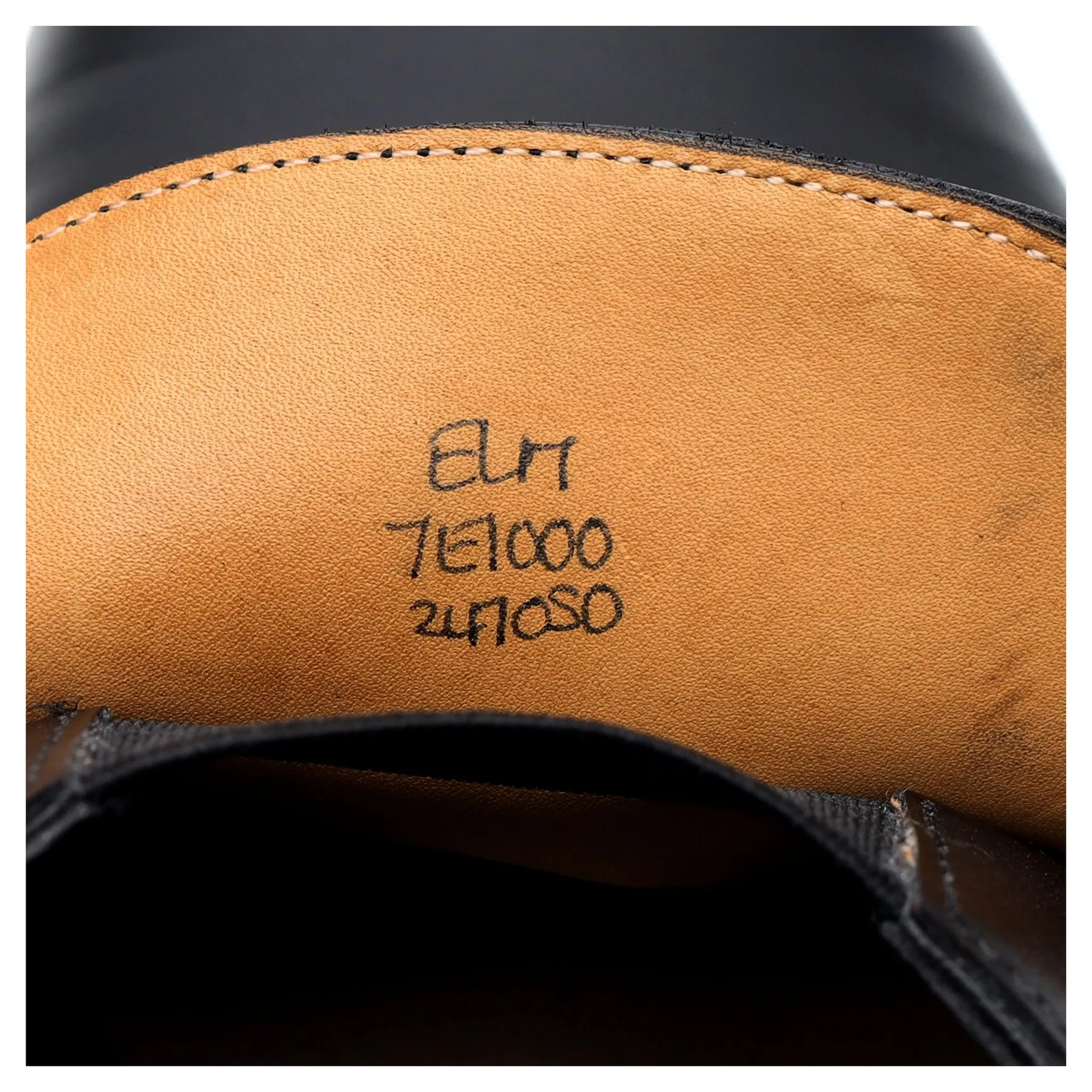 'Elm' Black Leather Loafer UK 7 E