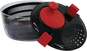 Emeril Lagasse 4L Vegetable Washer Dryer Drainer Strainer with Bowl & Colander, Multi-Use Lettuce Spinner, Fruit Washer, Pasta and Fries Spinner