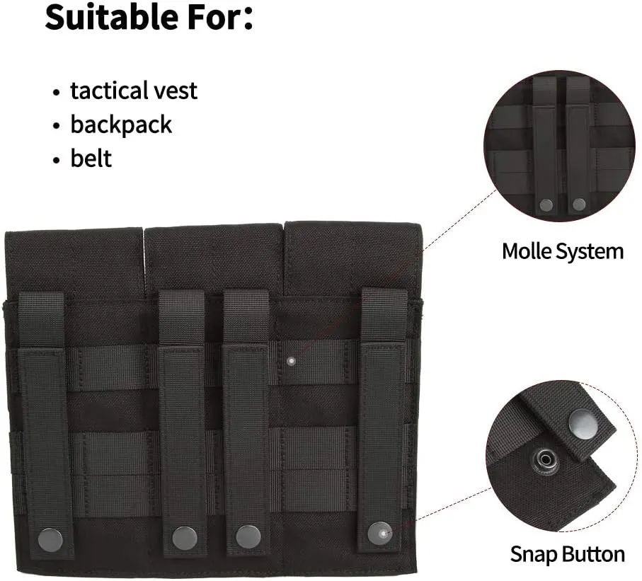 EXCELLENT ELITE SPANKER Tactical Molle Single/Double/Triple Mag Pouch for M4 M14 M16 AR15 AR10 G36 Magazine Holds 2 Mags