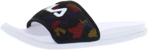 Fila Drifter Lux 90s Slide Womens Shoes Size 12, Color: White/Gold/Red