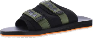 Fila Utility Slide Mens Shoes Size 7, Color: Chives/Black/Gardenia