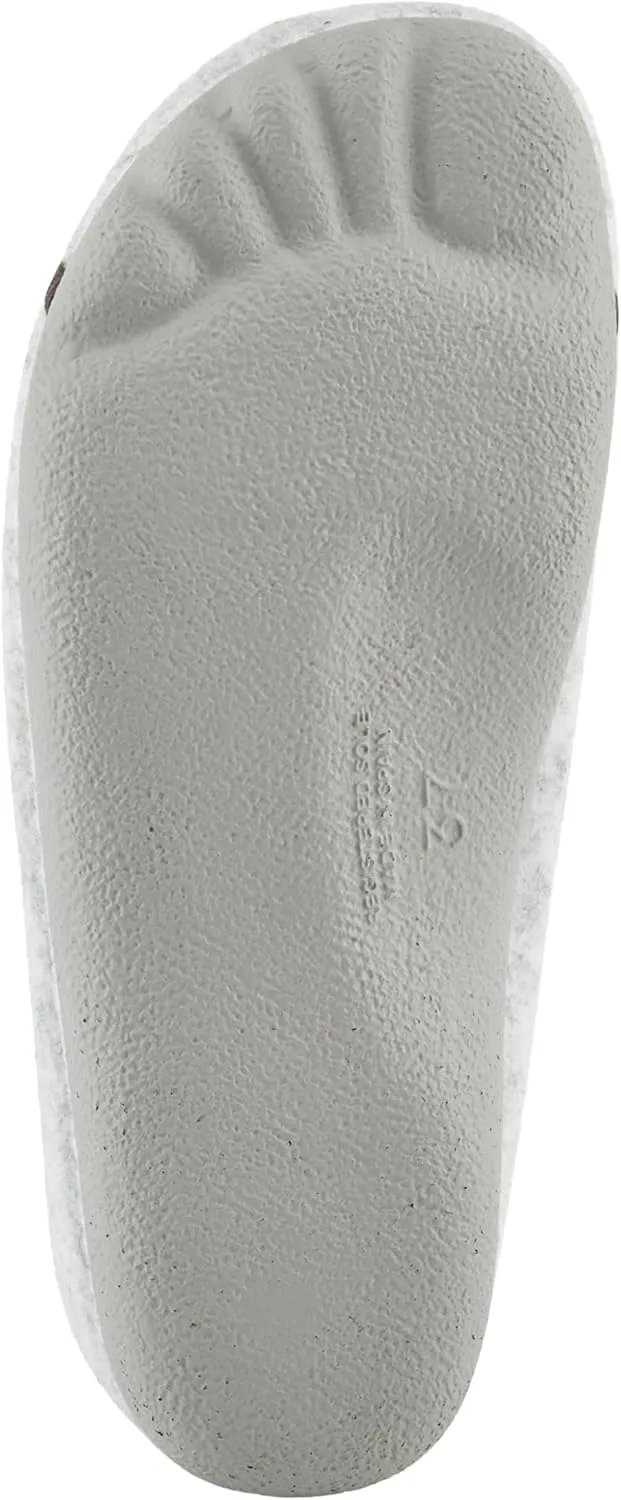 Flexus Women's HAPPYCACTUS Wool Felt Slides with Cactus Embroidery, Removable Insoles, and Rubber Outsole