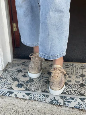 Flip Sneakers - Gold Shimmer