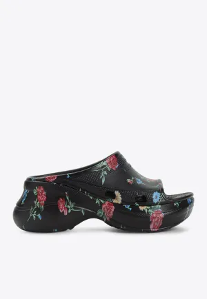 Floral Pool Slide Sandals