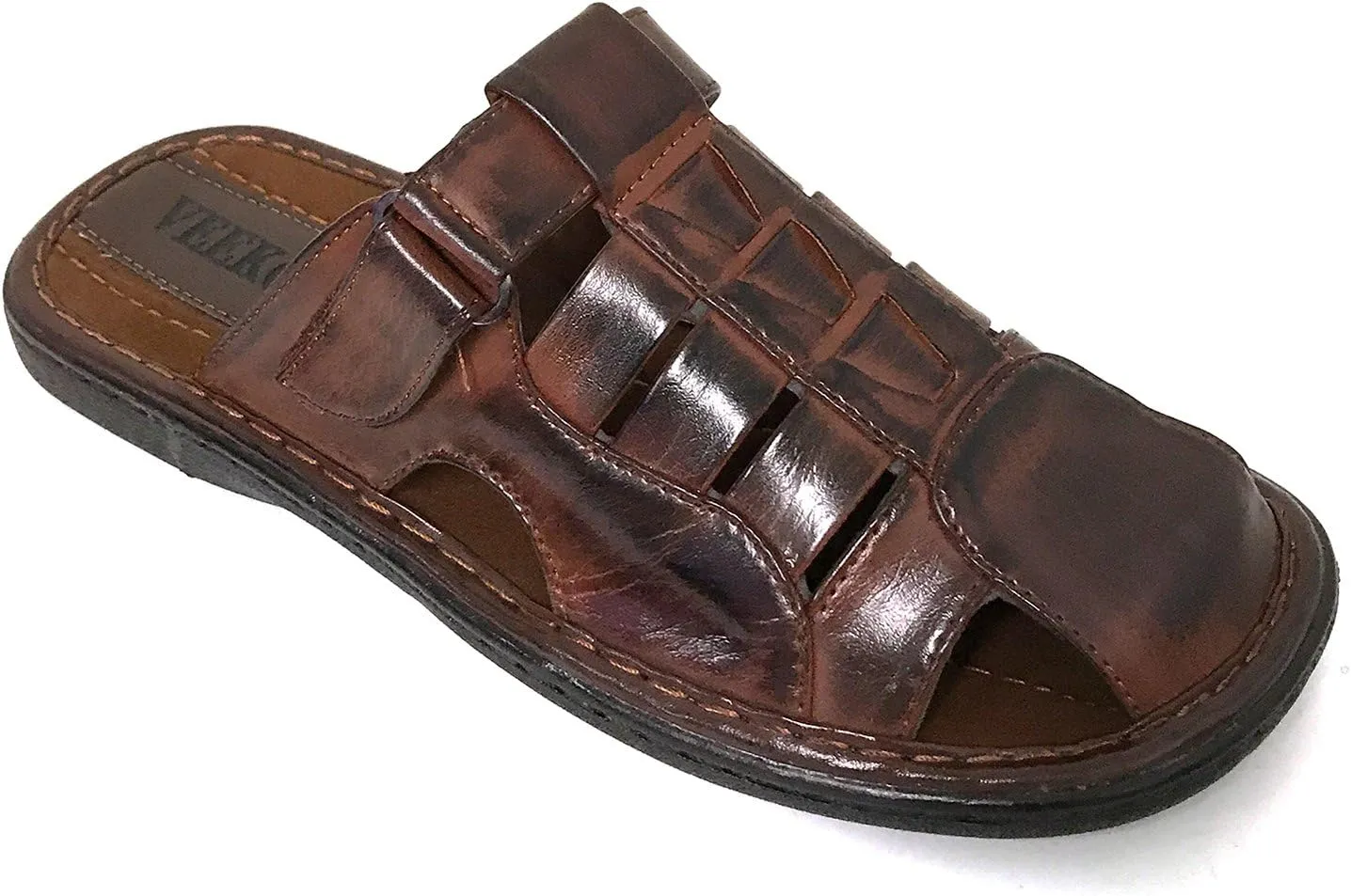 FLV Men's Sandals Open Toe Slide Casual Fisherman Summer Flip Flops Shoes