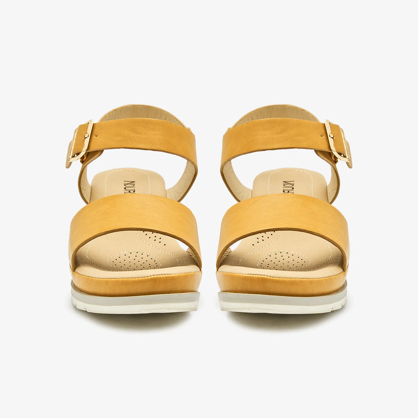 Front Strap  Buckled Sandals