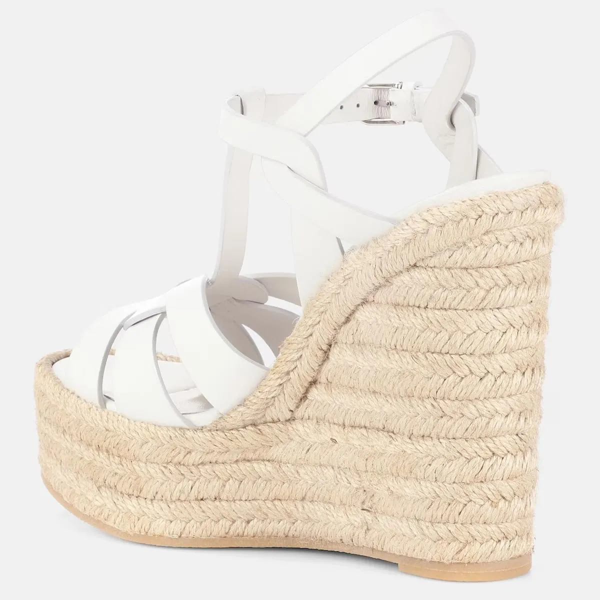 FSJ Women Elegant Open Toe Espadrille Platform Ankle Strap Wedge Sandals Woven Cutout Casual Summer Dress Comfort Shoes Size 4-16 US