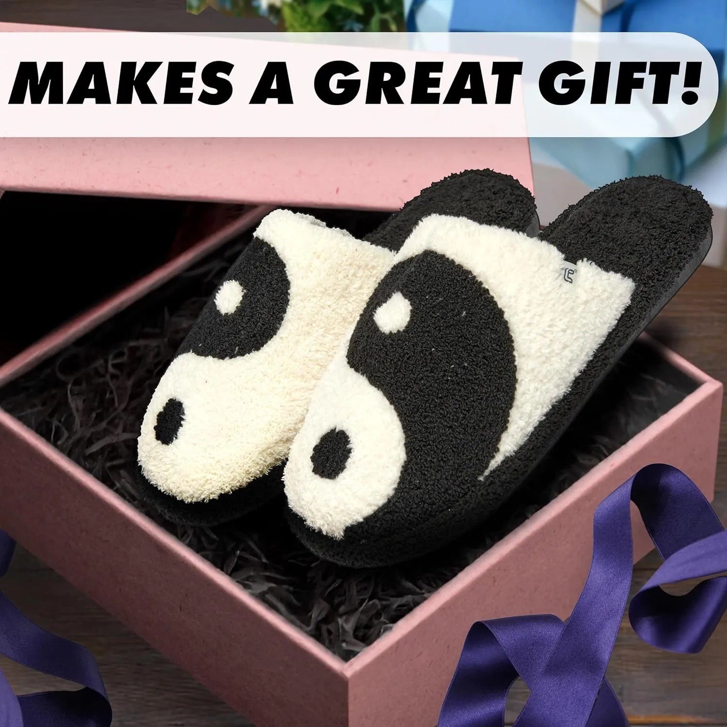 Funky Junque Cozy Microfiber Women's Slippers with Non-Slip Sole - Easter Designs, Spring Patterns