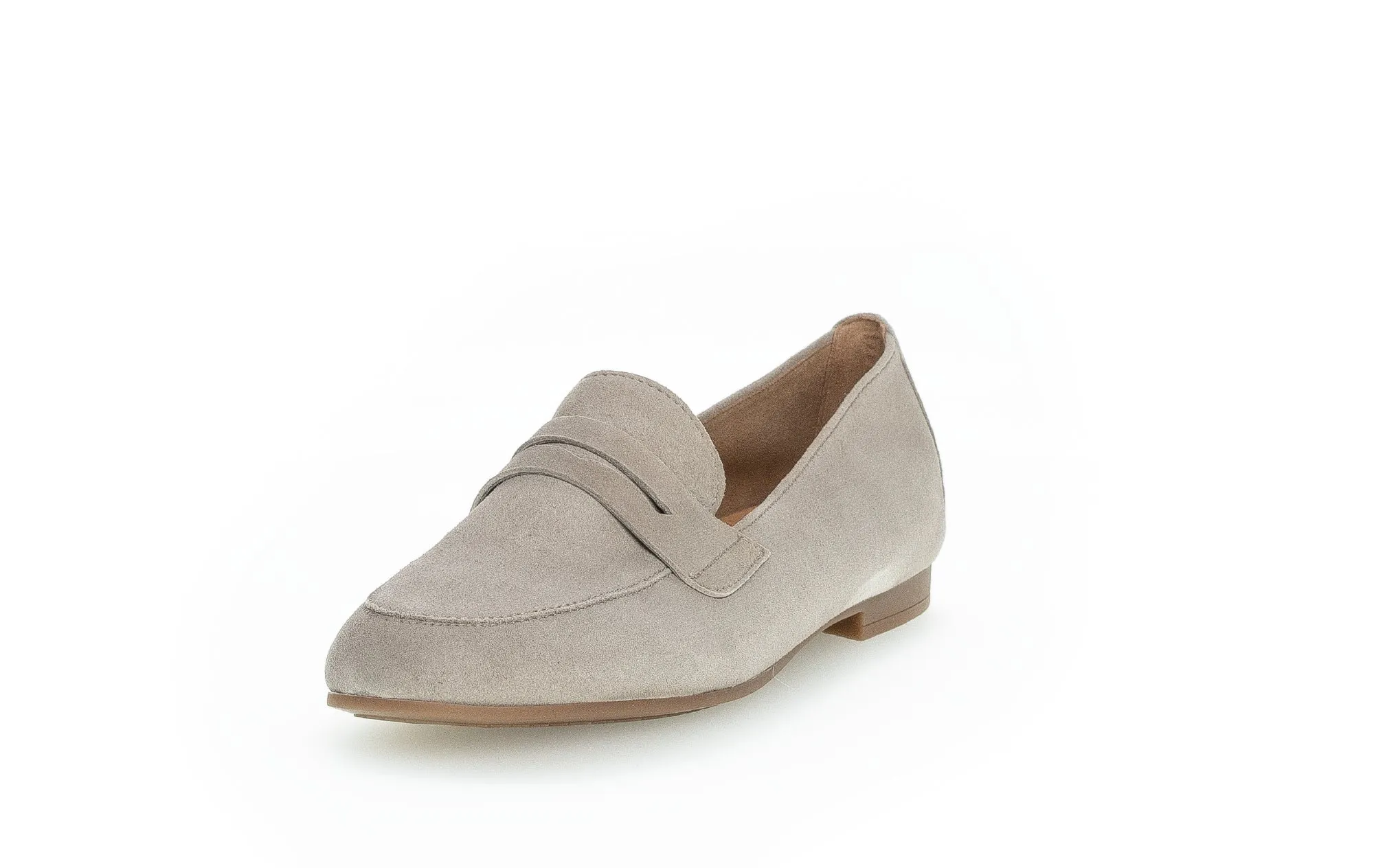 GABOR - 45.213.12 FLAT LOAFER - BEIGE SUEDE