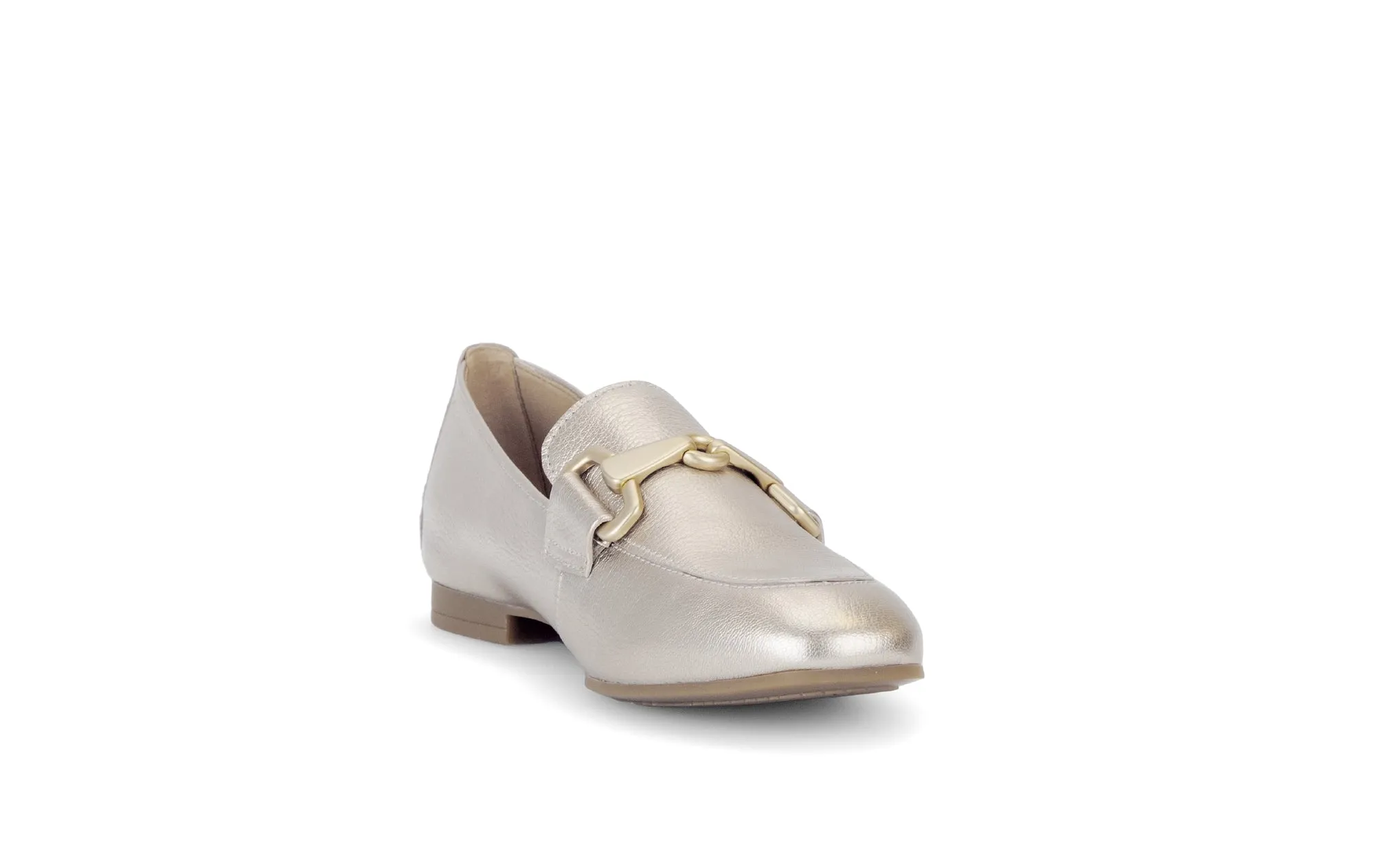 GABOR - 65.211.62 FLAT LOAFER - GOLD LEATHER