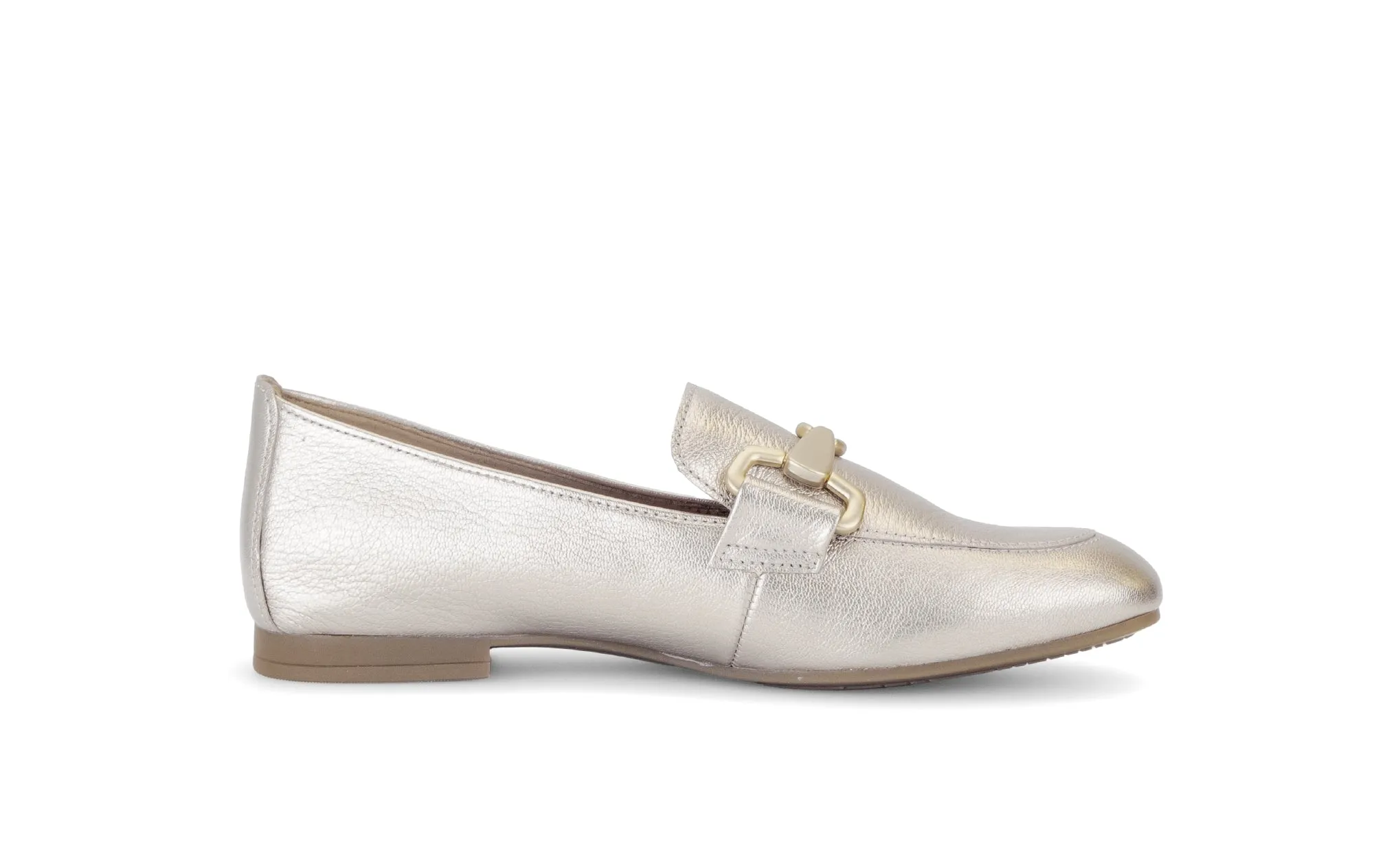 GABOR - 65.211.62 FLAT LOAFER - GOLD LEATHER