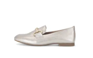 GABOR - 65.211.62 FLAT LOAFER - GOLD LEATHER