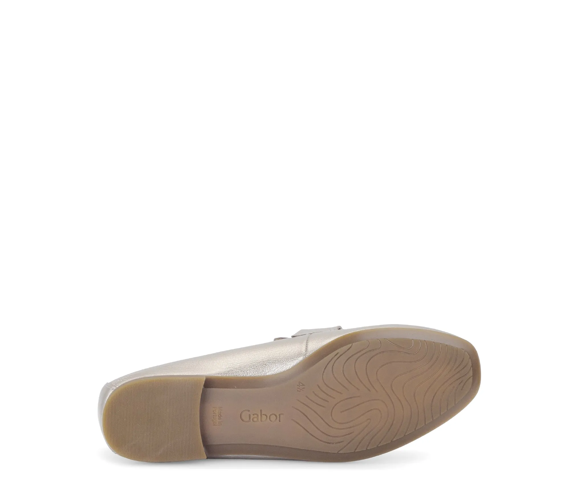 GABOR - 65.211.62 FLAT LOAFER - GOLD LEATHER