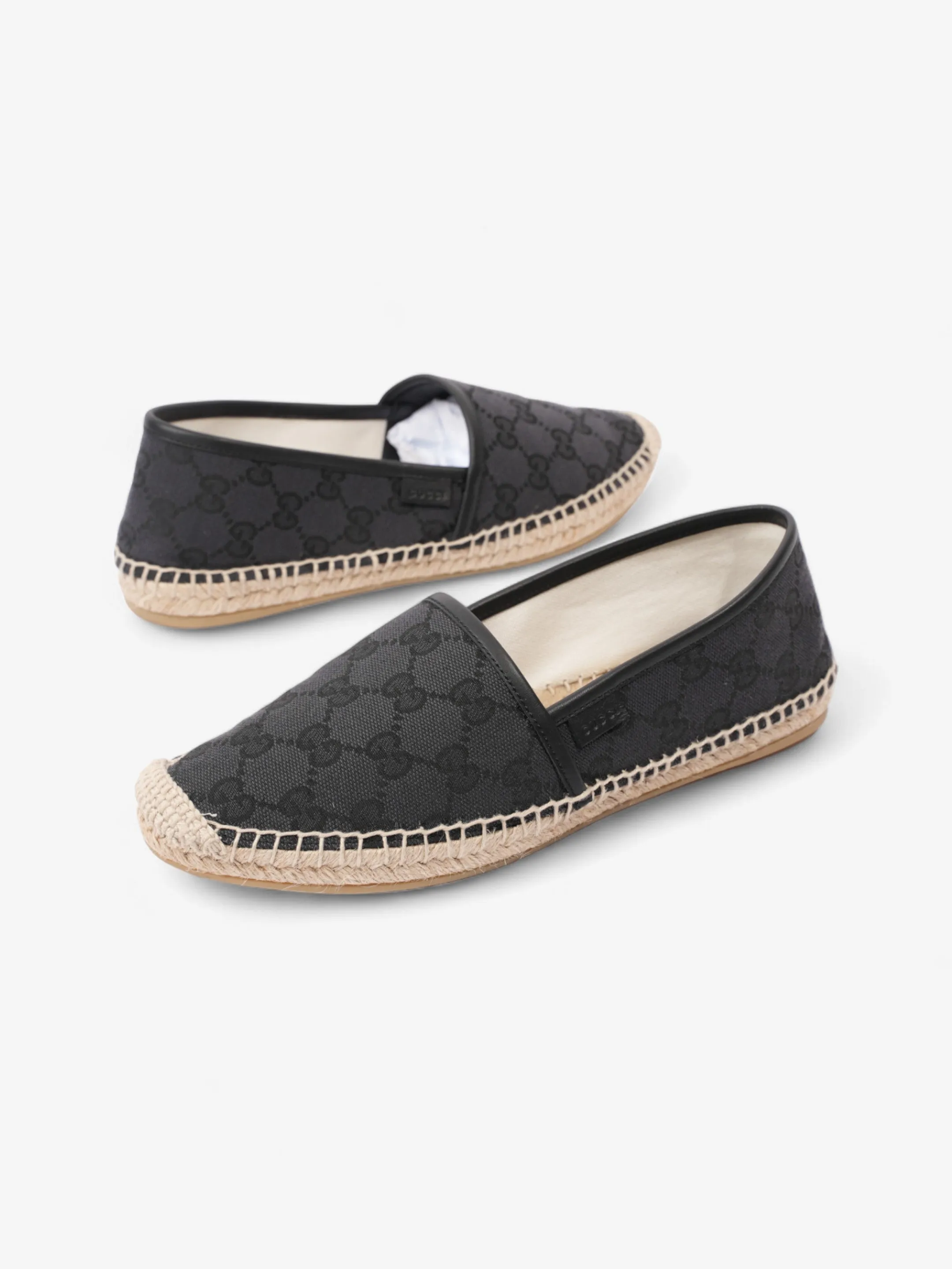 Gucci GG Espadrille GG Supreme / Black Canvas EU 37 UK 4