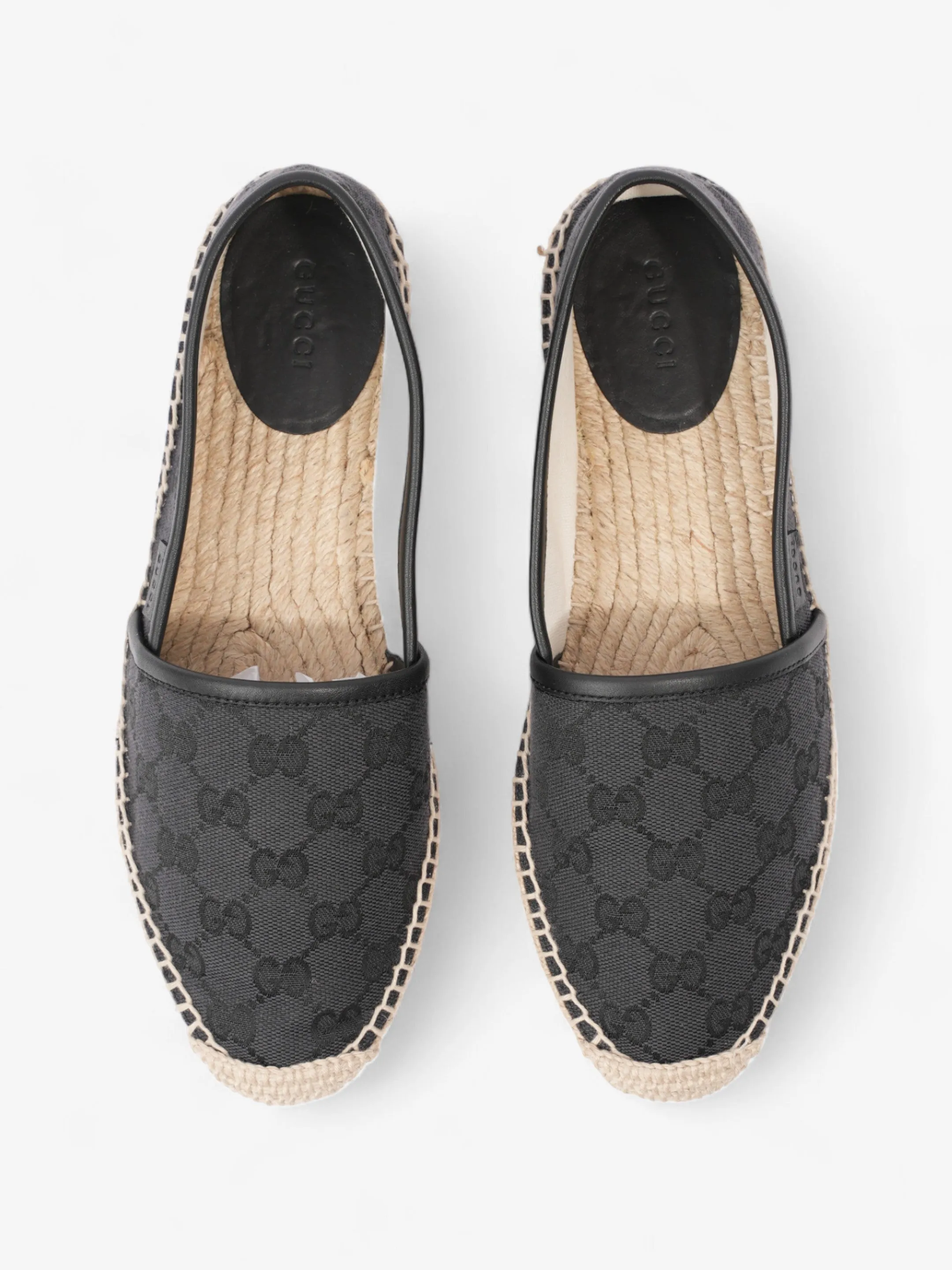 Gucci GG Espadrille GG Supreme / Black Canvas EU 37 UK 4