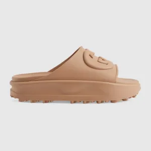 Gucci Interlocking G Rubber Slide Sandals
