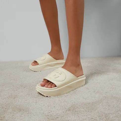 Gucci Interlocking G Rubber Slide Sandals