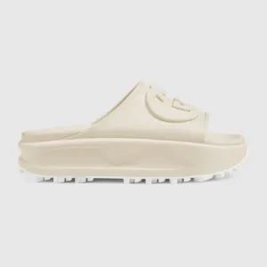 Gucci Interlocking G Rubber Slide Sandals