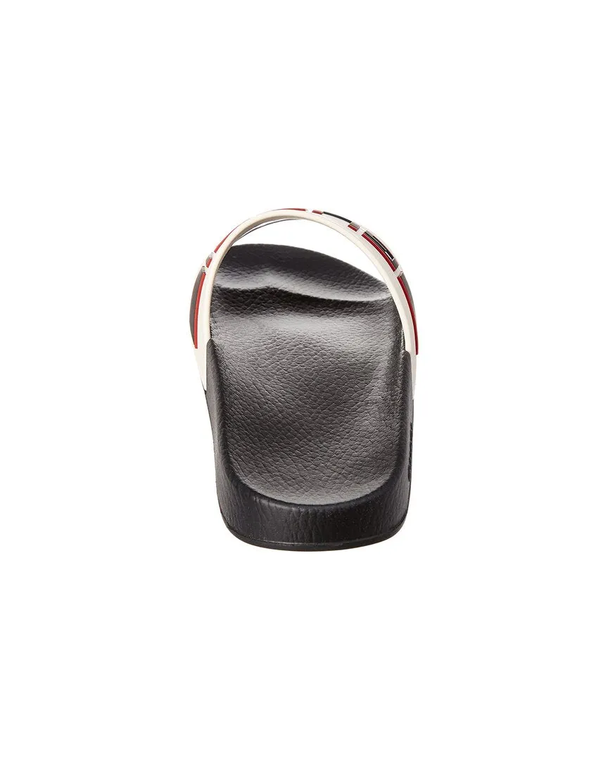 Gucci Logo Stripe Rubber Slide