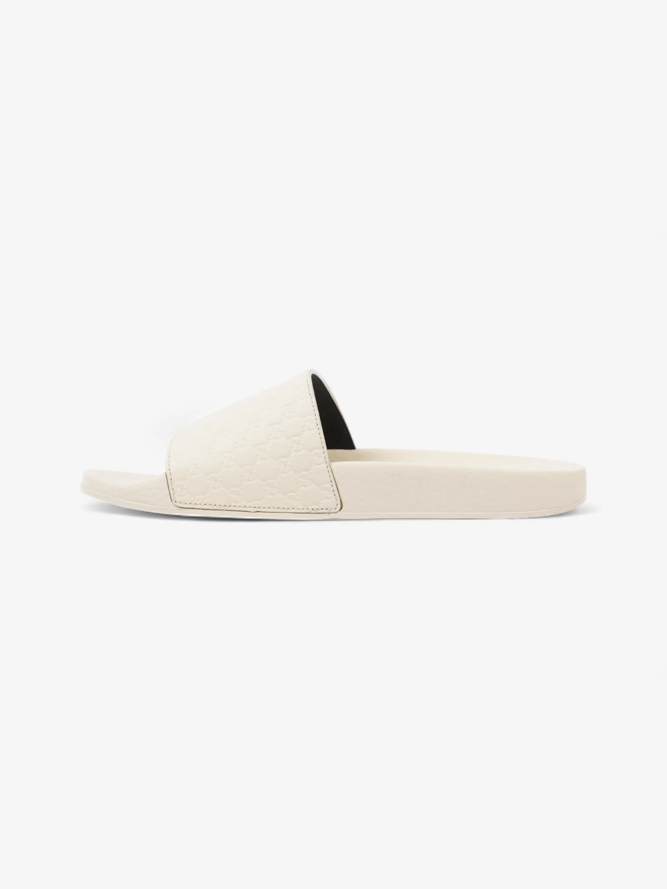 Gucci Microguccissima Slide Ivory Rubber EU 37 UK 4