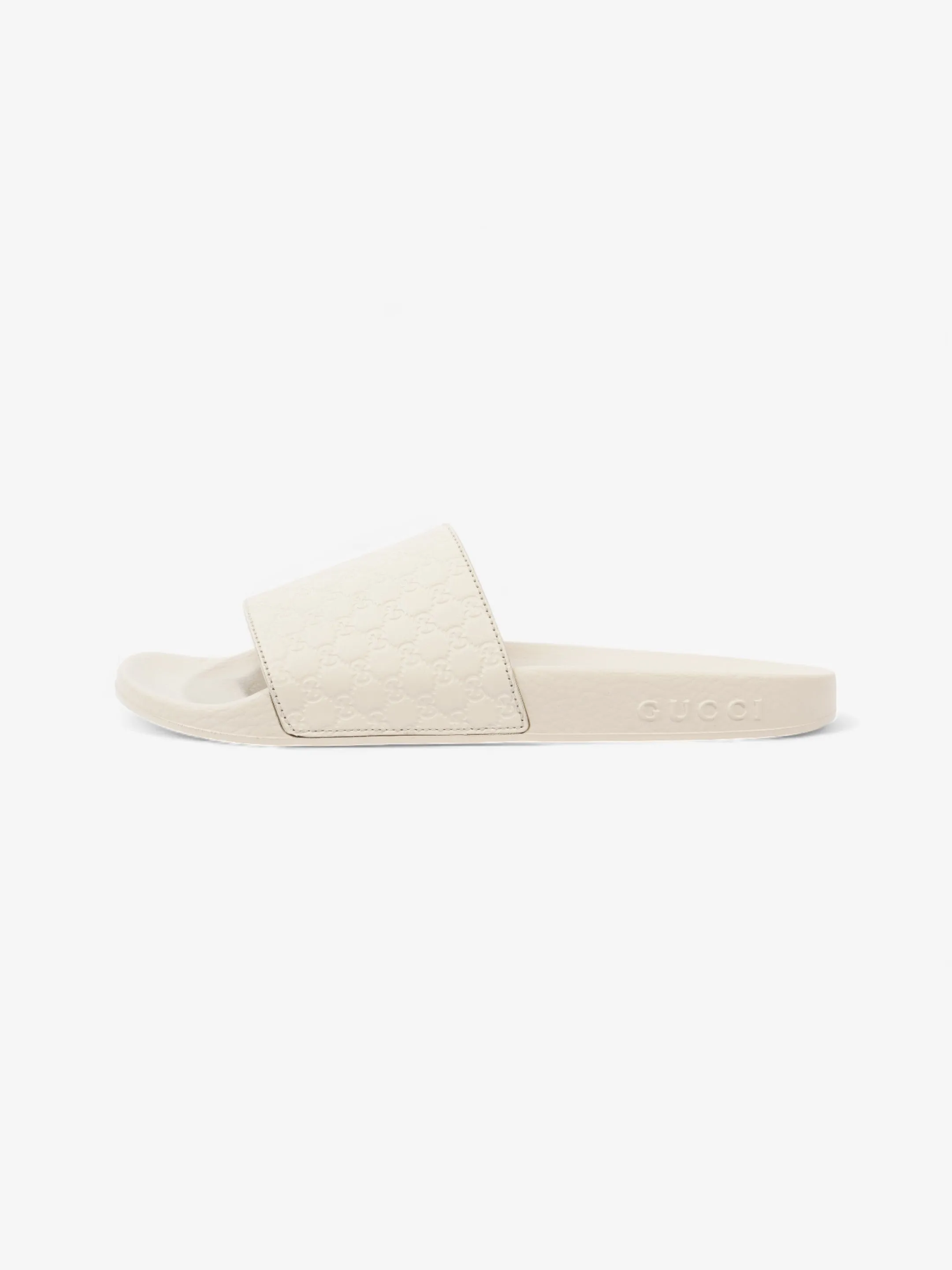 Gucci Microguccissima Slide Ivory Rubber EU 37 UK 4