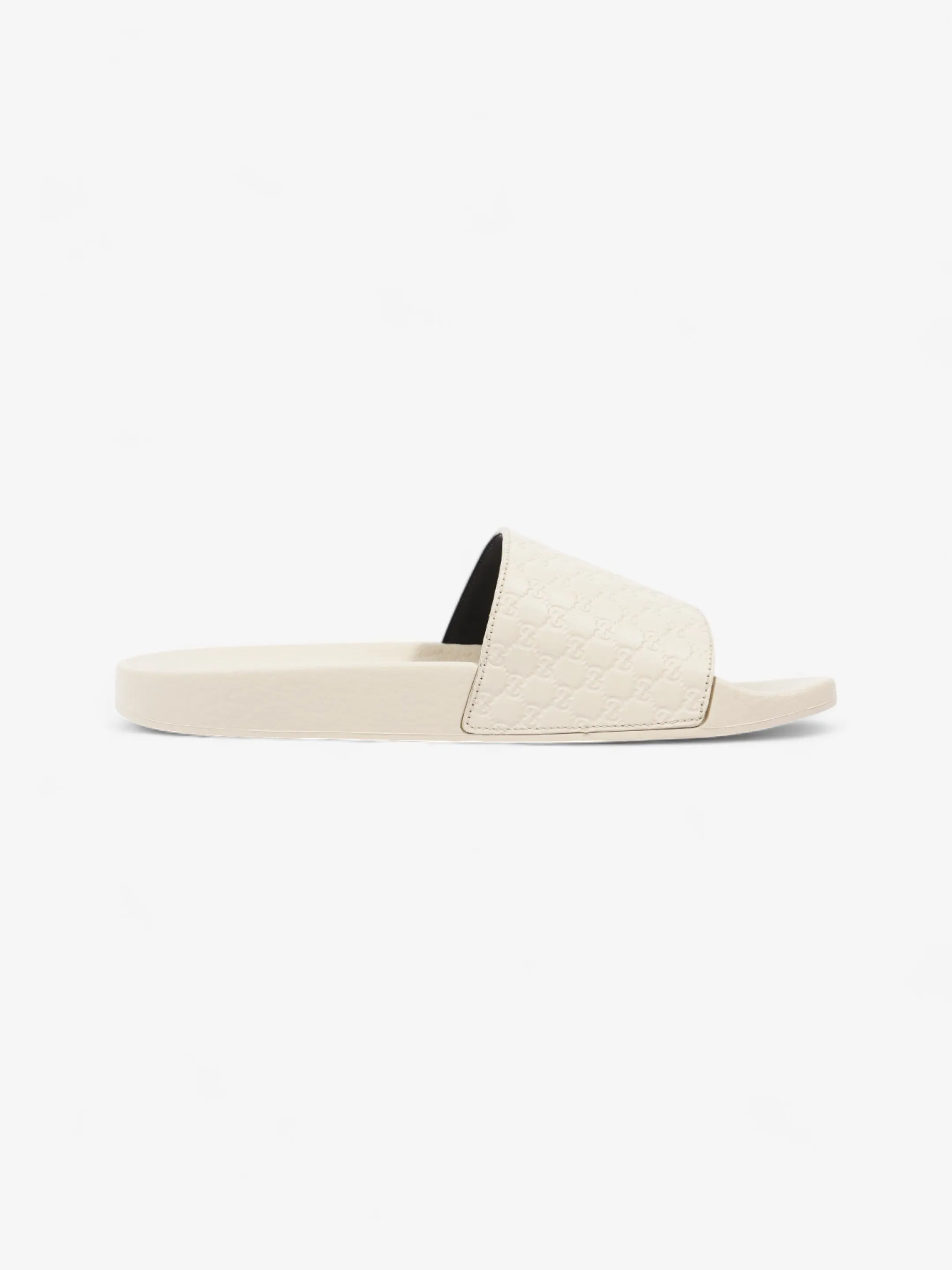 Gucci Microguccissima Slide Ivory Rubber EU 37 UK 4