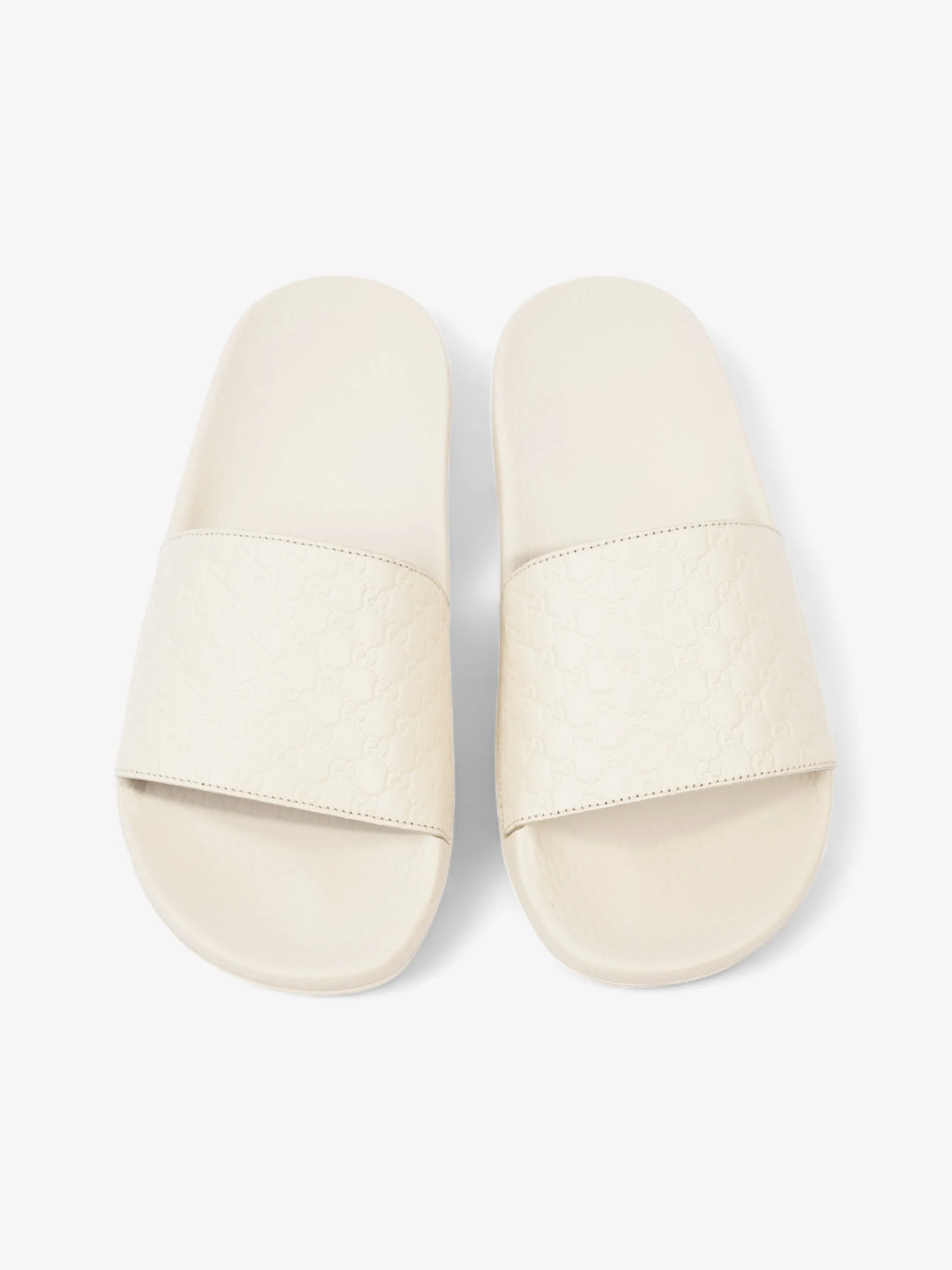 Gucci Microguccissima Slide Ivory Rubber EU 37 UK 4