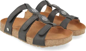 HAFLINGER Women's Leather Adjustable Open Toe Alice Slide Sandals