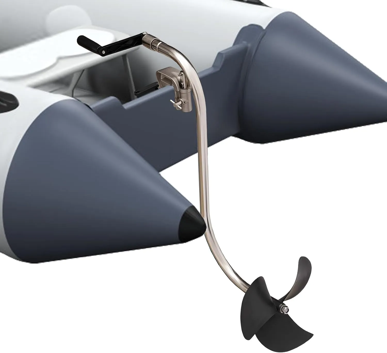 Hand Operated Boat Propellers, Hand Crank Trolling Propeller Motor for Inflatable Pontoon Boats, Kayak Canoe Outboard Trolling Motor Hand Propeller