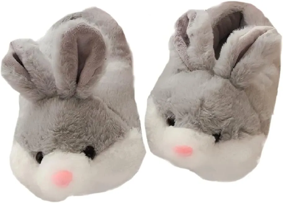 HANDKEI Women's Bunny Slippers - Funny Animal Indoor Plush Slippers