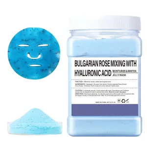 Hydro Jelly Masks for Women Home Spa,Hydrating & Moisturizing Peel-Off Rubber Gel Face Mask Skin Care,Professional Jelly Mask for All Skin Types 23 Fl Oz（Rose with Hyaluronic Acid）