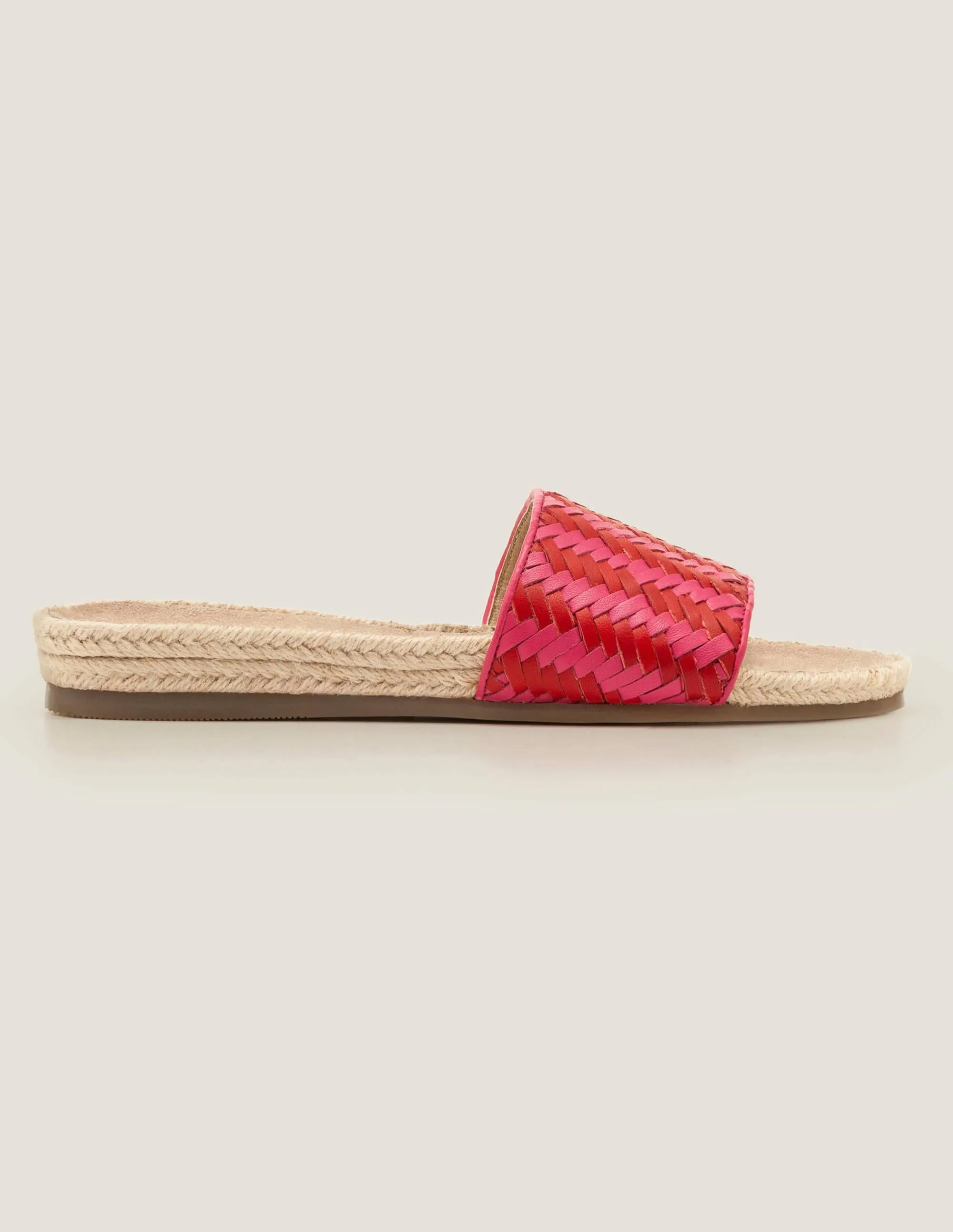 Imogen Footbed Slides-Party Pink/ Post Box Red