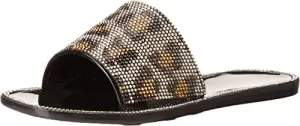 Jessica Simpson Womens Kassime Slides Slip On Dress Sandals Black 7 Medium (B,M)