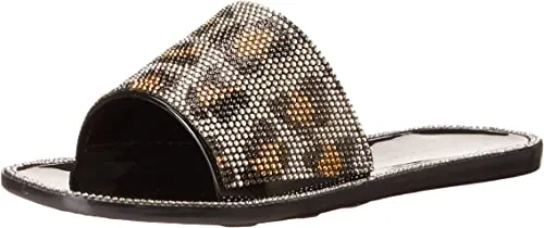 Jessica Simpson Womens Kassime Slides Slip On Dress Sandals Black 7 Medium (B,M)