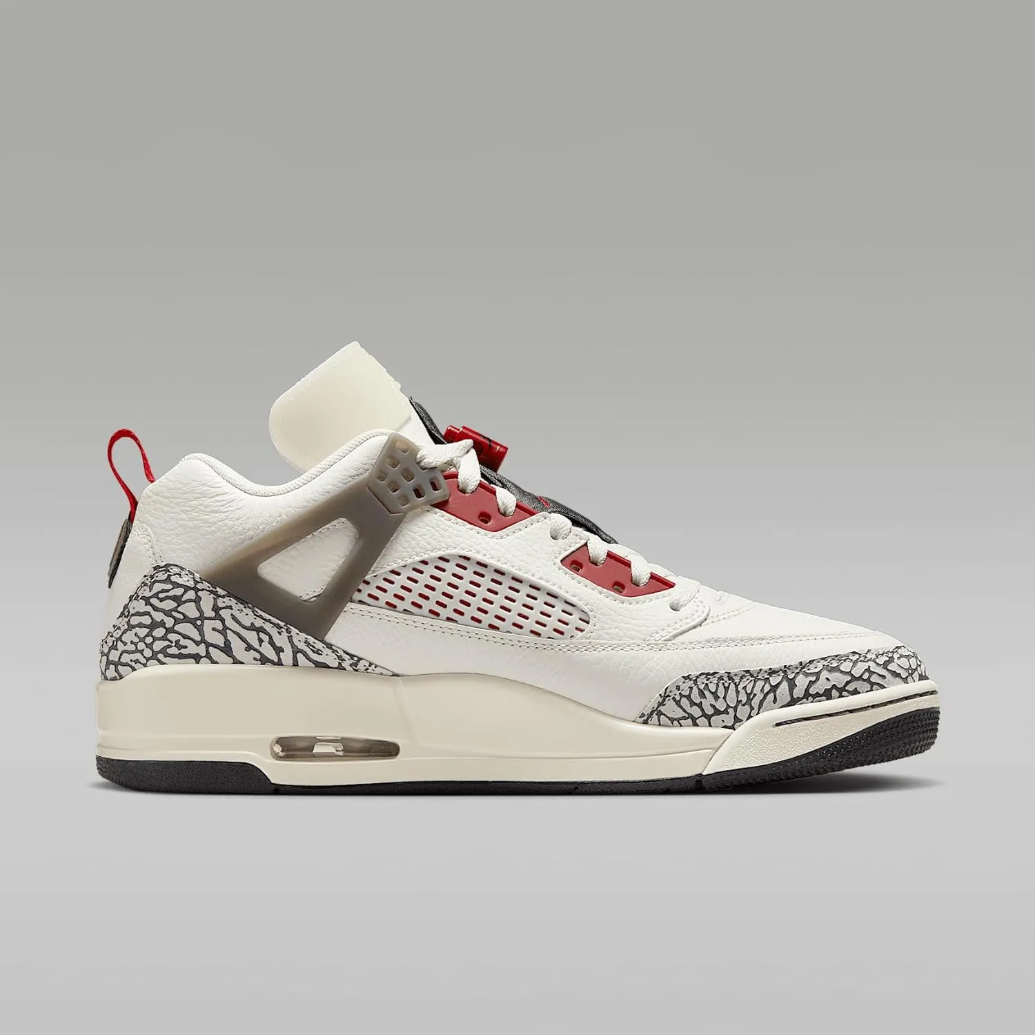 Jordan Spizike Low Men's Shoes (FQ1759-116, Sail/Anthracite/Coconut Milk/Varsity Red)