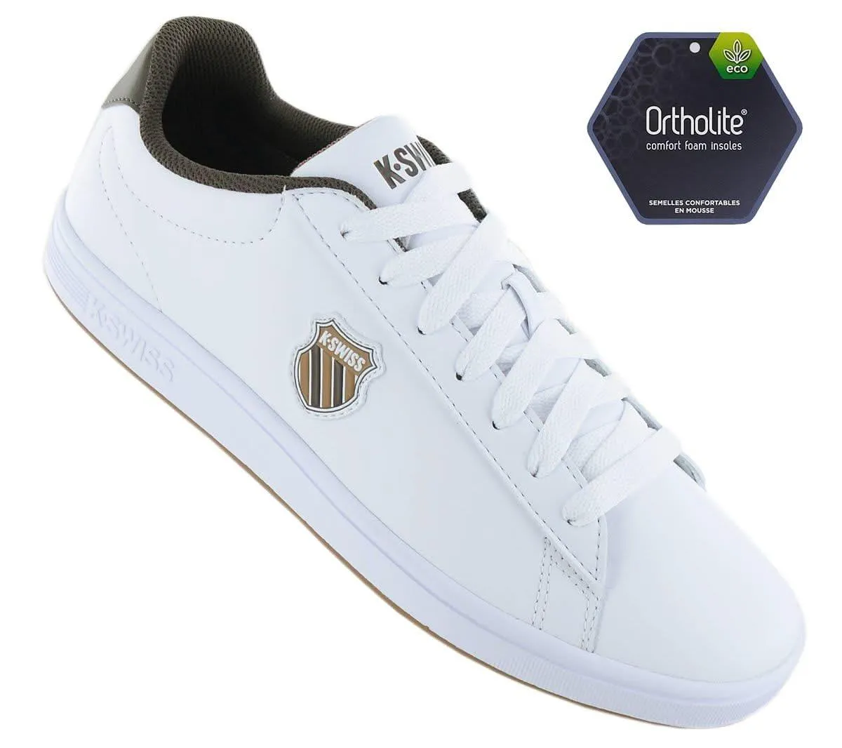 K-Swiss Classic Court Shield - Herren Sneakers Schuhe Weiß 06599-919-M