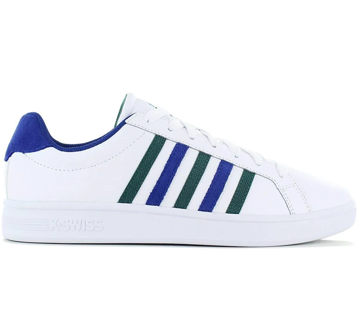 K-Swiss Classic Court Tiebreak Leather - Herren Sneakers Schuhe Weiß 07011-159-M