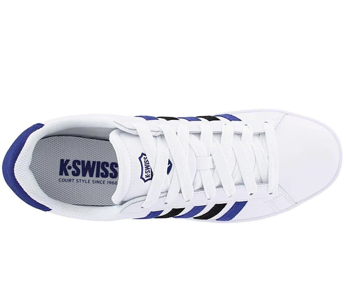 K-Swiss Classic Court Tiebreak Leather - Herren Sneakers Schuhe Weiß 07011-984